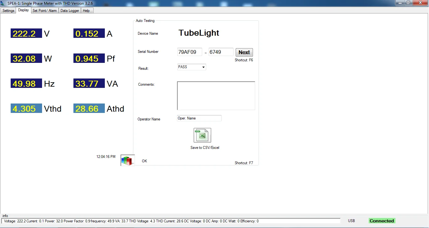 SPEA-1 Software for Tubelight
