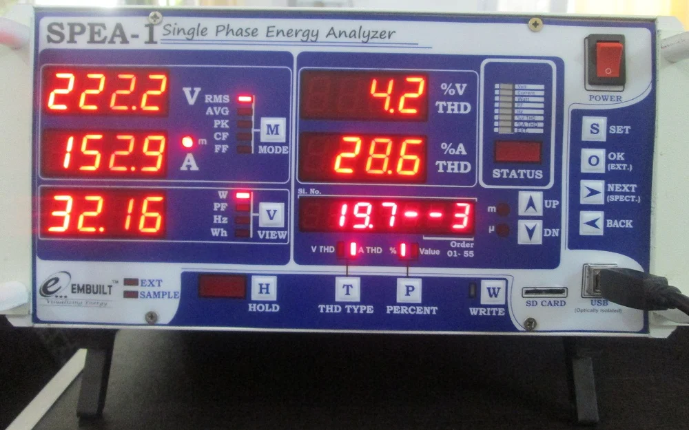 Amps 3rd Harmonics Display
