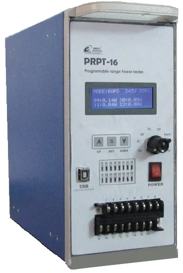 PRPT-16 Software Input Page