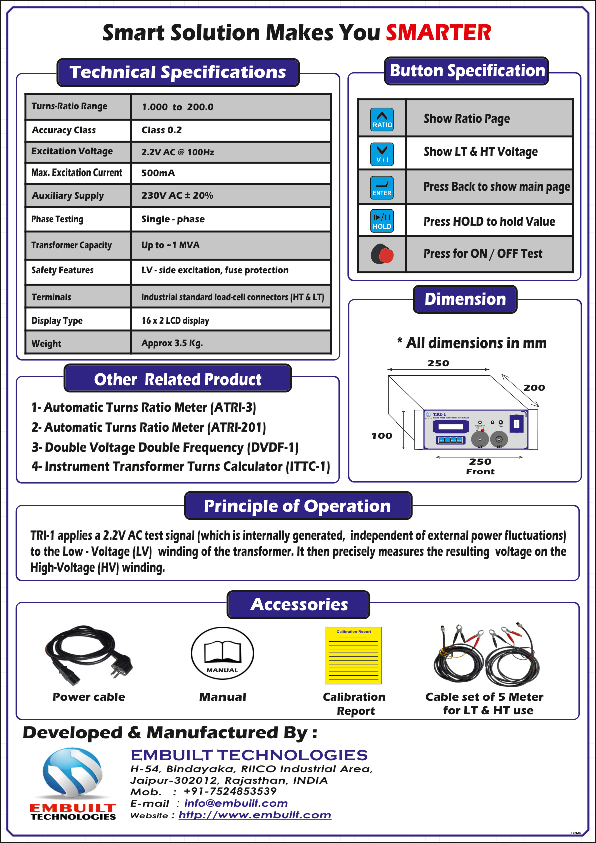 Single Phase TRI-1 Catalog.pdf Page 2